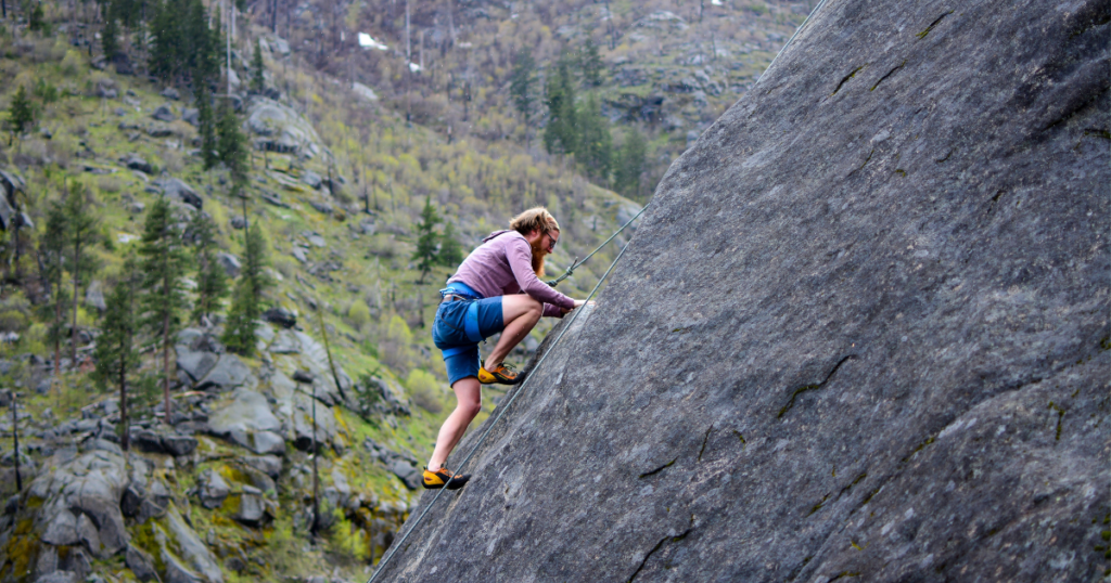 rock climbing 